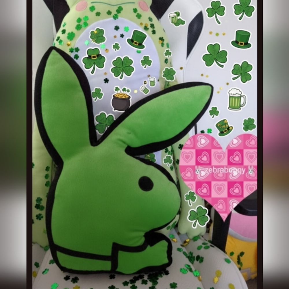Playboy green bunny pillow 🐰